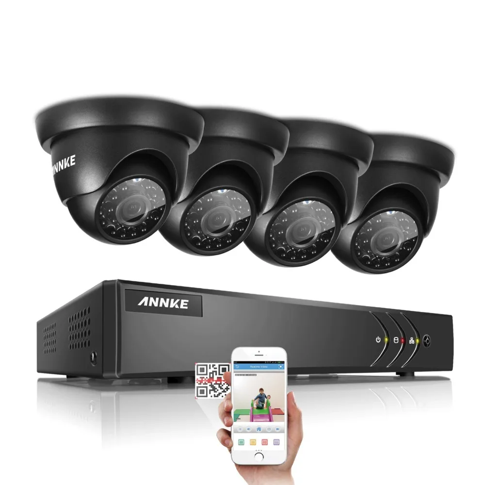 bilder für ANNKE 8CH 720 P HD-TVI Security Dvr-System und (4) 1280TVL Außen Feste Dome Kameras mit IP66 Wetter Tag/Nacht bilder für ANNKE 8CH 720 P HD-TVI Security Dvr-System und (4) 1280TVL Außen Feste Dome Kameras mit IP66 Wetter Tag/Nacht
