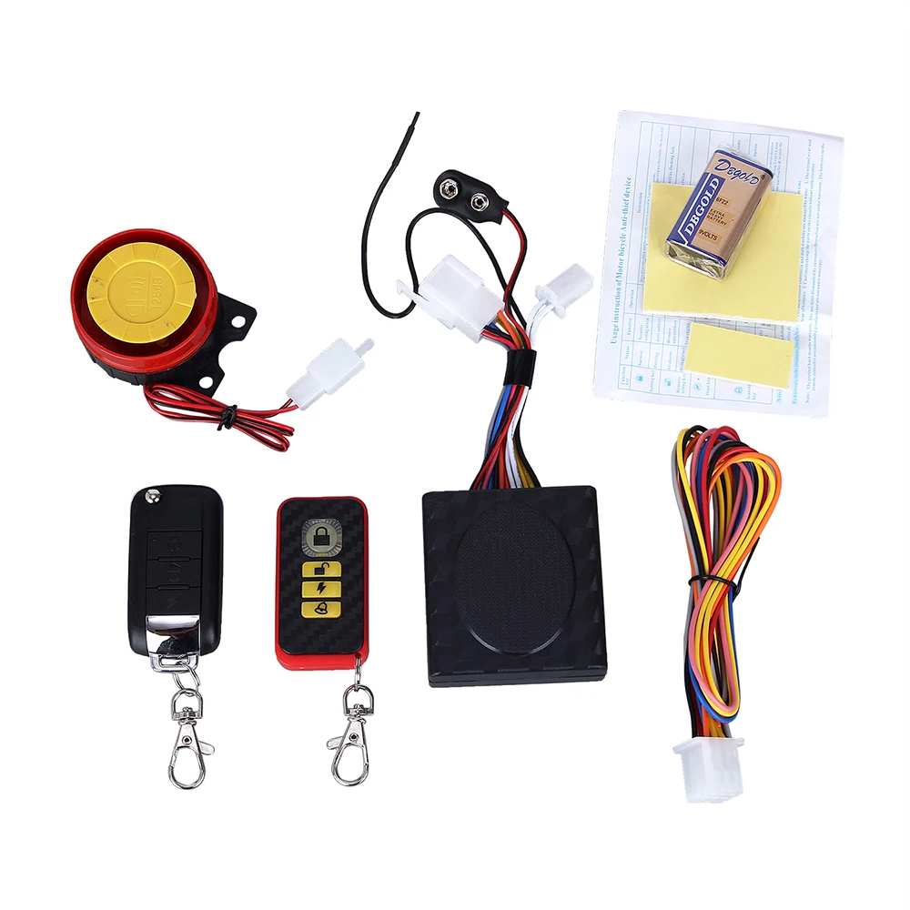 Newest 125dB Motorcycle Remote Control Alarm Security Kit Alarm System