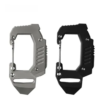 

Titanium alloy multi-function EDC tool, titanium alloy flashlight, USB direct charging hang buckle, screwdriver, bottle opener,