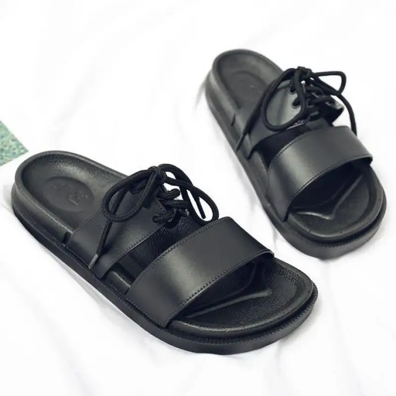 

Summer Sandals Mens Beach Slippers Outdoor Womens Flip Flops Non-slip Indoor Bathroom House Slippers Cross Strap Sandals Slide