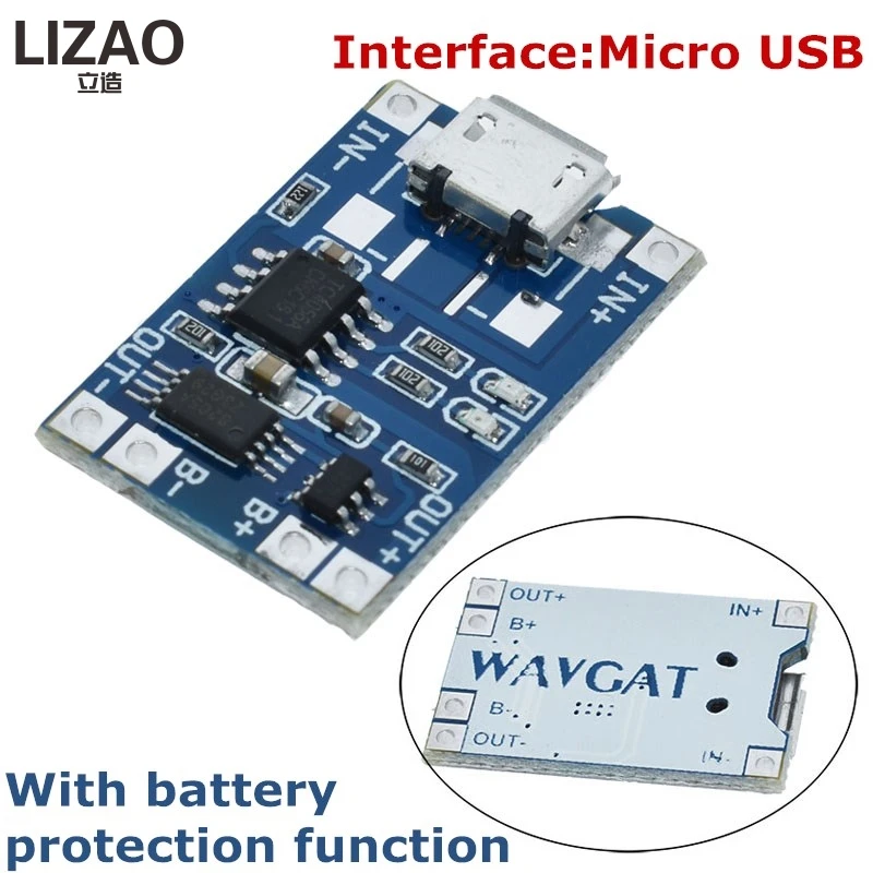 Mini Micro Type-C USB 5V 1A 18650 TP4056 Lithium Battery Charger Module with Dual Functions and Protection, 1A Li-ion Charging Board image 4
