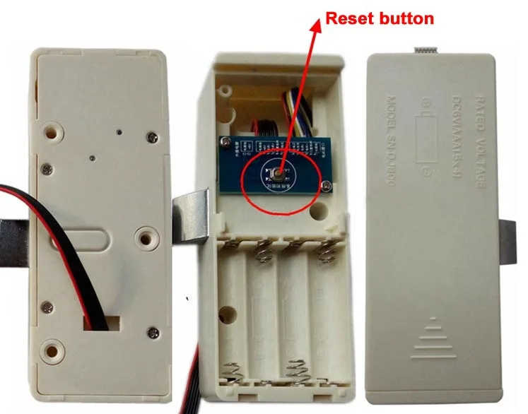 Combination cam lock reset