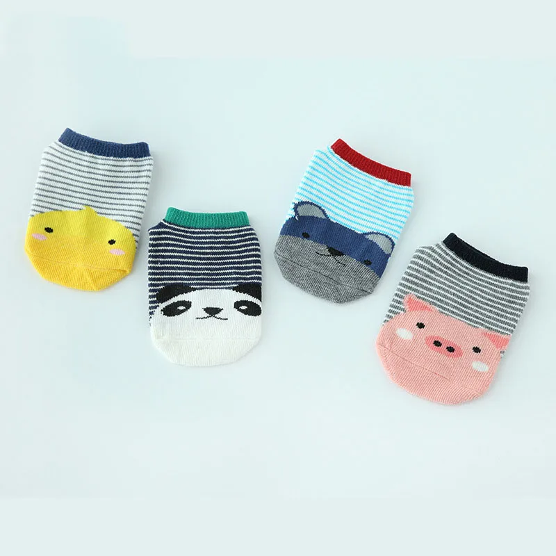

1 Pair Baby Boat Socks Newborn Floor Socks Baby Boys Girls Cute Cartoon Animal Baby Toddler Socks Infant Cotton Anti-slip Socks