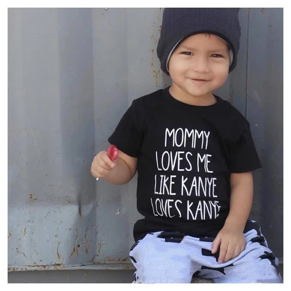 Mommy Loves Me/стильные футболки летняя Милая Детская футболка с короткими рукавами