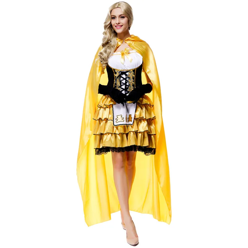 online shop fairy tale goldilocks girls cosplay clothing halloween cosplay costume party queen dress with cloak halloween cosplay costumes aliexpress - Goldilocks Halloween Costumes online shop fairy tale goldilocks girls cosplay clothing halloween cosplay costume party queen dress with cloak halloween cosplay costumes aliexpress - Goldilocks Halloween Costumes