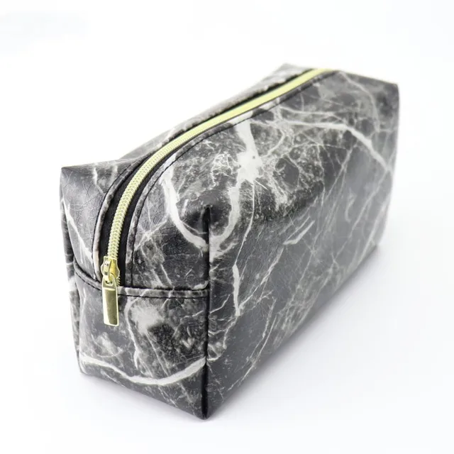 Marble Pencil Case for Girls Pencilcase Makeup Storage Supplies Marble