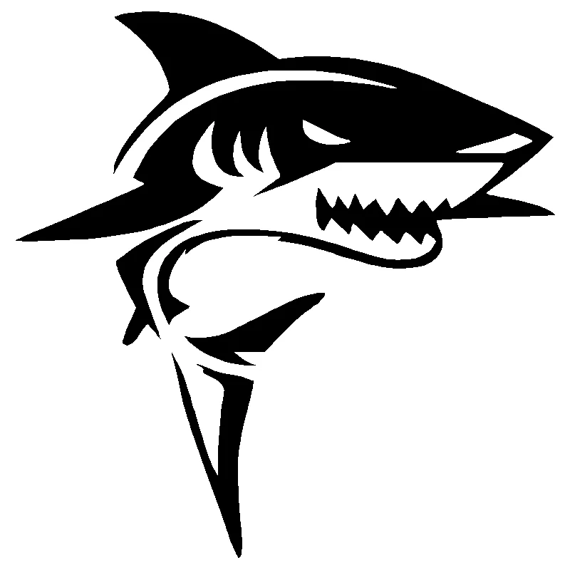 Shark Decalcomania Del Vinile Car Truck Window Sticker Tiger Sea Fishing Great White Laptop