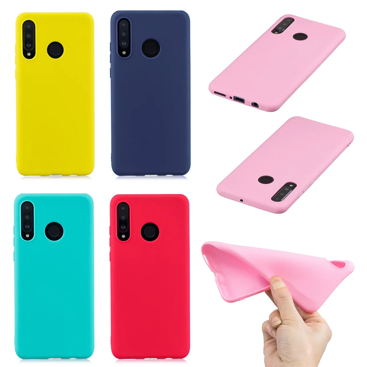 for Huawei Y6 Y7 2019 Case Fundas Brief Ultra Thin Slim Soft Back Cover Y5 Y9 2018 Coque | Мобильные телефоны и