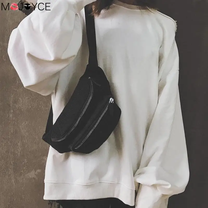 

Vintage Corduroy Waist Pack for Women Girls Fanny Pack Soft Pouch Belt Chest Bag Shoulder Bags Pouch Heuptas Pochete