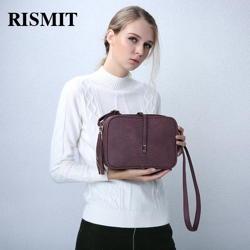 RISMIT 2018 العلامة التجارية عارضة حقائب كتف المرأة صغيرة حقيبة ساع السيدات الرجعية حقيبة يد ذات تصميم على الموضة مع شرابة حقائب بيد تقاطعية للسي... RISMIT 2018 العلامة التجارية عارضة حقائب كتف المرأة صغيرة حقيبة ساع السيدات الرجعية حقيبة يد ذات تصميم على الموضة مع شرابة حقائب بيد تقاطعية للسي...