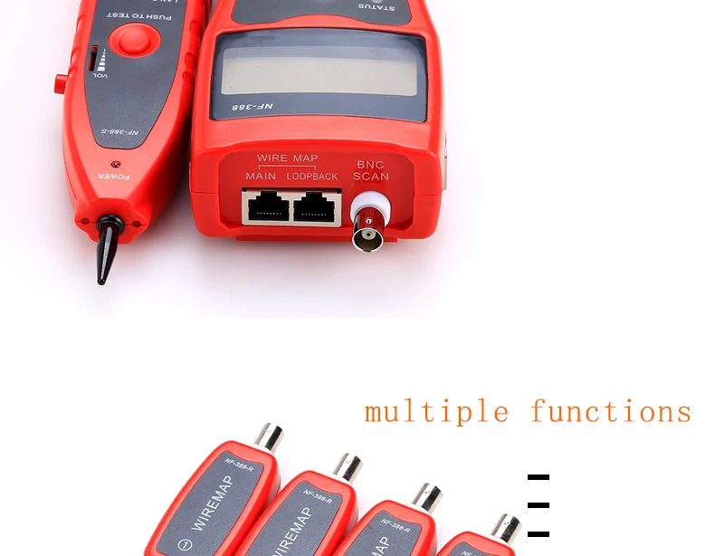 NF-388 многоцелевой сетевой тестер для проверки кабелей с 8 дальними гнездами для тестирования Ethernet