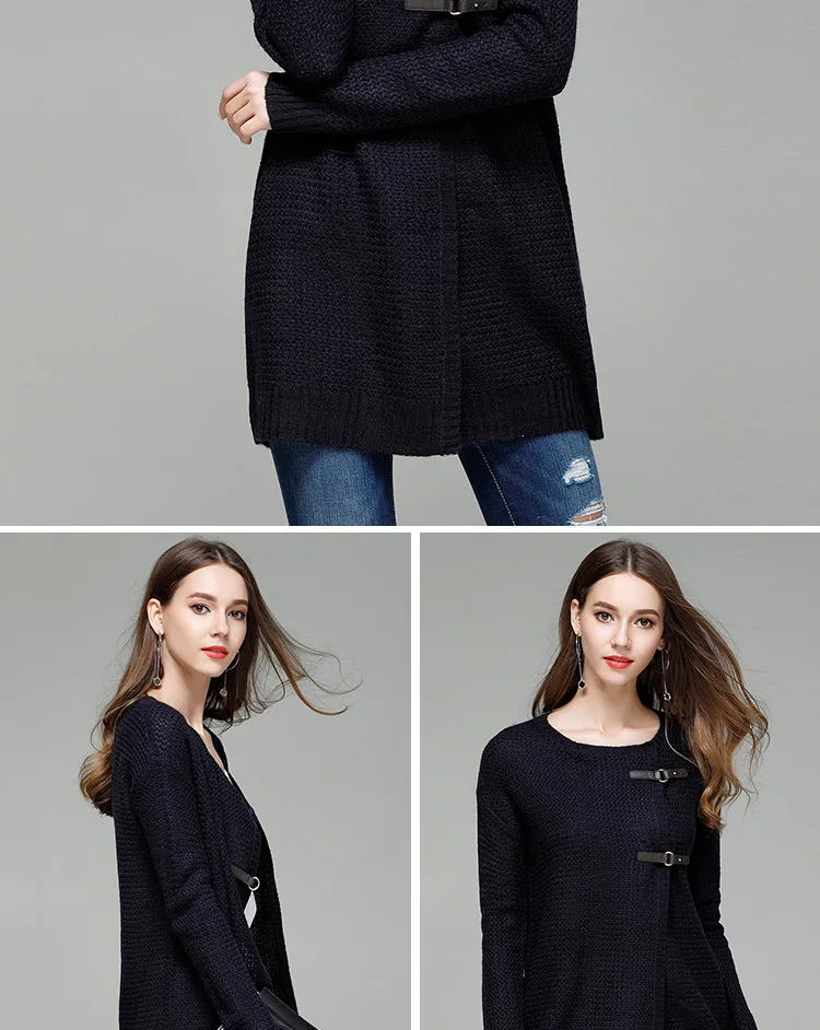 Быстрая,, большой размер, Европейская и американская женская одежда вязаный кардиган свитер, женский свитер оптом
