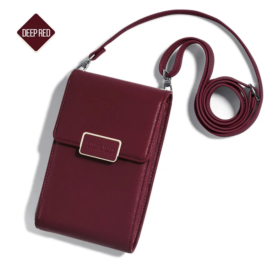 Mini Women Shoulder Bag Wallet Card Slot Phone Bag Fashion Leather Messenger Bags Lady Girls Small Cross Body Bag Handbag Pouch (31)