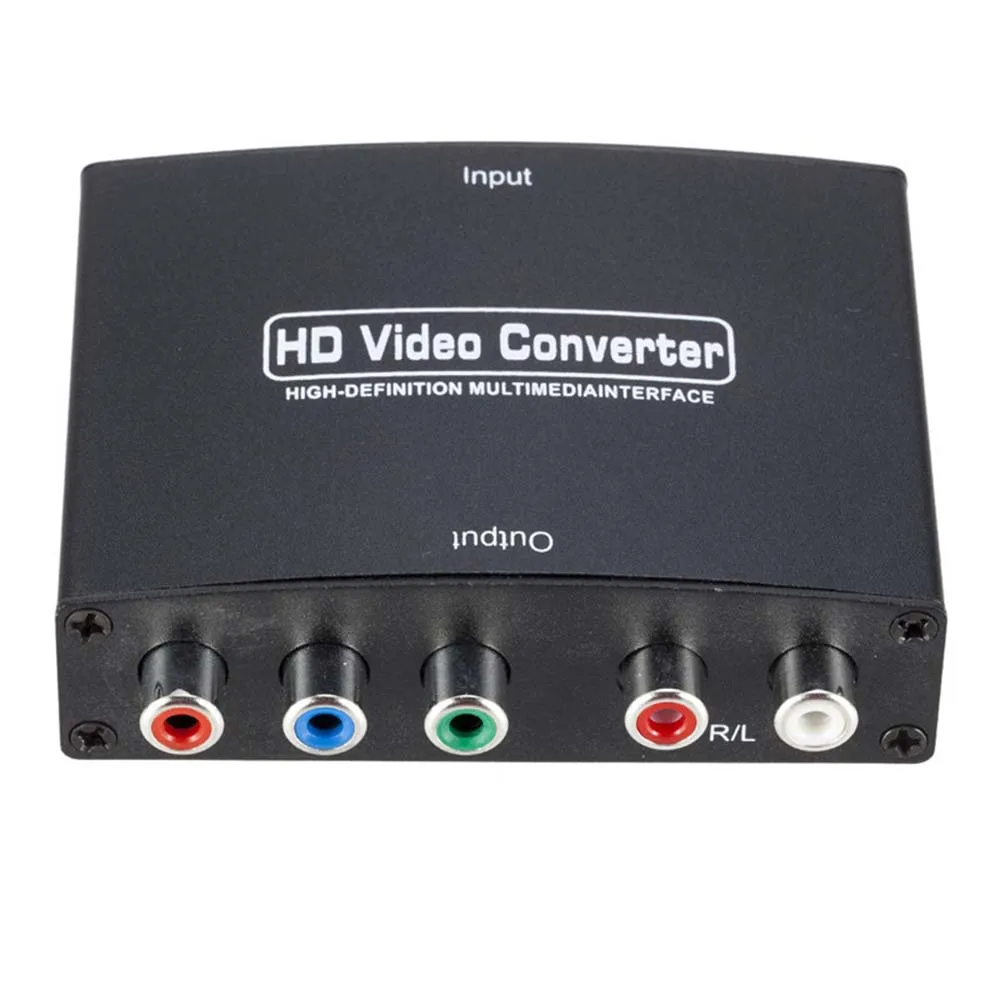 YuBeter HDMI к YPbPr видео+ R/L аудио конвертер 1080 HD Прозрачный HDMI к RGB Компонентный Адаптер для ПК ноутбук Проектор DVD