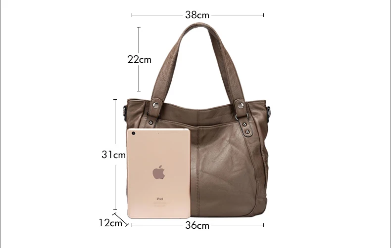 Arliwwi брендовая дизайнерская Высококачественная натуральная кожа мягкая женская сумка-тоут модная женская большая сумка через плечо Новинка