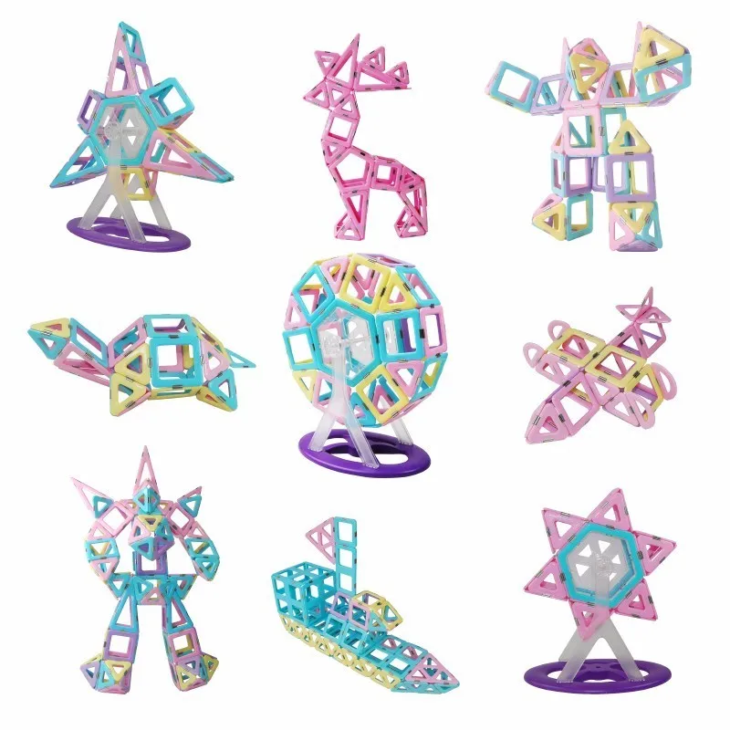 

Luxury Package 97pcs Lighter Thinner Children Magnetic Building Blocks Toy Kids Favorite DIY 3D Model Intelligent Toy