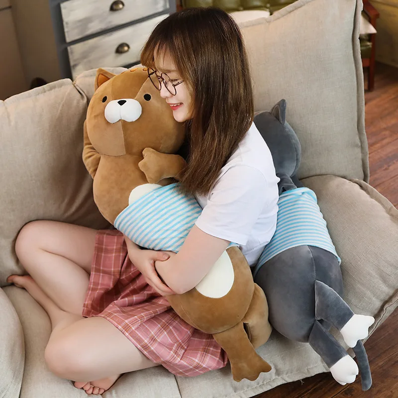 1 шт. 70 см прекрасный кот подушки детские плюшевая игрушка-Животное Плюшевые игрушечные лошадки для детей кровать подушка, домашний декор