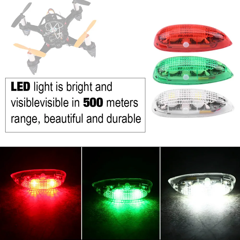 Buy 3pcs RC Drone Flash LED Wireless Light for RC Fix
