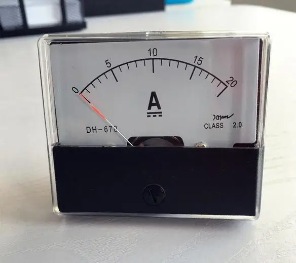 

DH-670 DC 0-20A Analog Amp Panel ammeter pointer type current meter panel