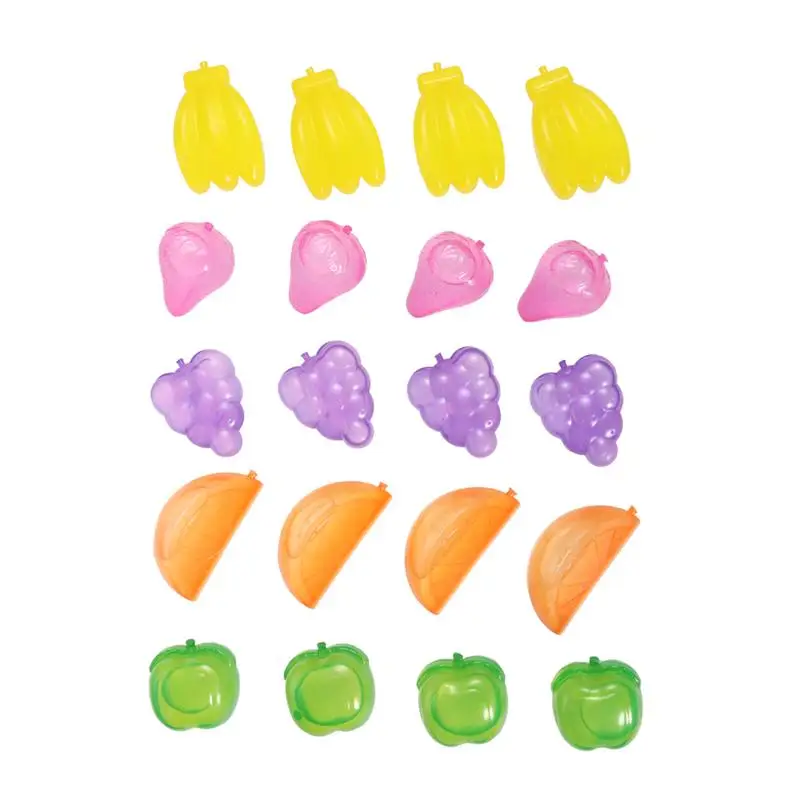 

40 Pcs Reusable Ice Cubes Colorful Fruit Shaped Ice Cube For Cocktails Beer Wine Whiskey Party Drink Favors (Random Color)