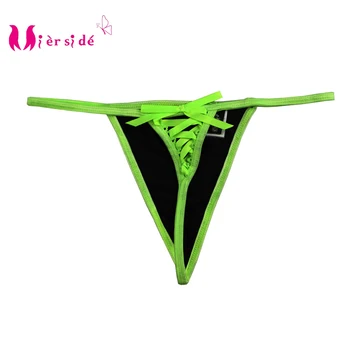 

Mierside TH05 Nice Look Green G-string Straps Pattern Thong Pants Sexy Everydaywear Big size From XS-6XL