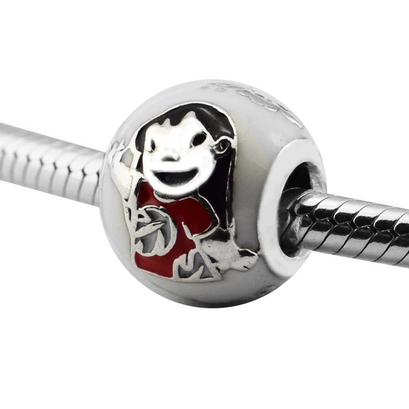 

Trendy 100% 925 Sterling Silver Lilo & Stitch Mixed Enamel Charm Fits Original Charm Bracelet Beads for Jewelry Making Berloque