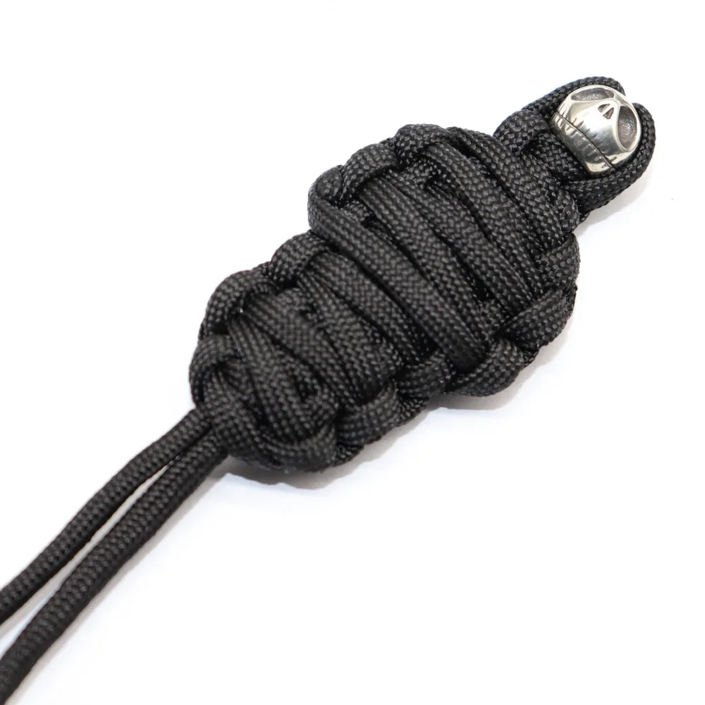 2M 7 Core Paracord Pure Copper DIY Mummy Pumpkin Knife Beads Brass Halloween Skull Beads Rope EDC Tools Survival Paracord Beads