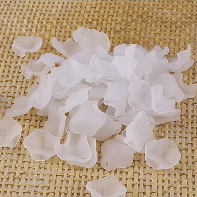 

Hot 500pcs 15x16cm Frosted Acrylic Flower Peony Petals DIY Handmade Making Earrings Headwear Hair Jewelry Accessories DIY Craft
