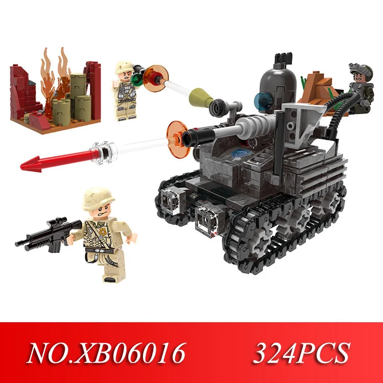 

XINGBAO 06016 Genuine 324Pcs Military Series The Remote Control UAV Set Building Blocks Bricks Toys As Christmas Gift For Kids