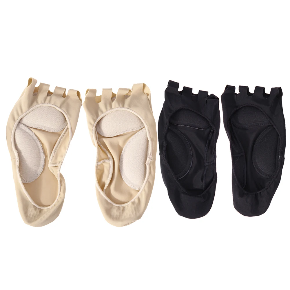 1 par de calcetines de Punta abierta de cinco agujeros X/O tipo Corrector de pierna arco cojín dedos de los pies calcetín separado Anti- calcetines ortopédicos de masaje de pies deslizantes