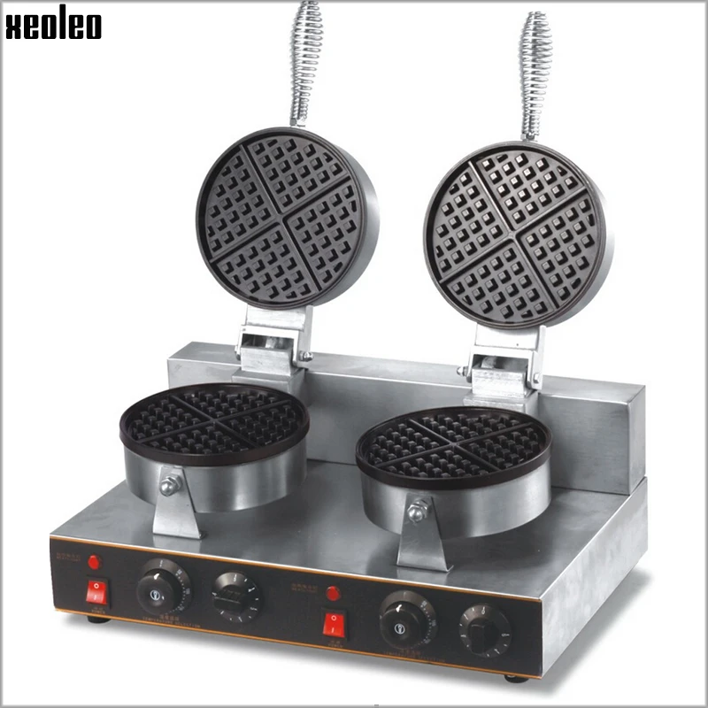 

Xeoleo Electric Waffle maker Double heads Waffle machine Non-stick waffle make machine Stainless steel 220V/2000W Waffle Cooker
