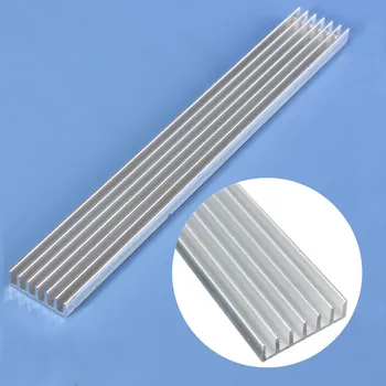 

LEORY Aluminum Radiator Heat Sink Heatsink 500mmx150mmx25mm for Computer LED Amplifier IC Transistor Computer Memory Heatsink