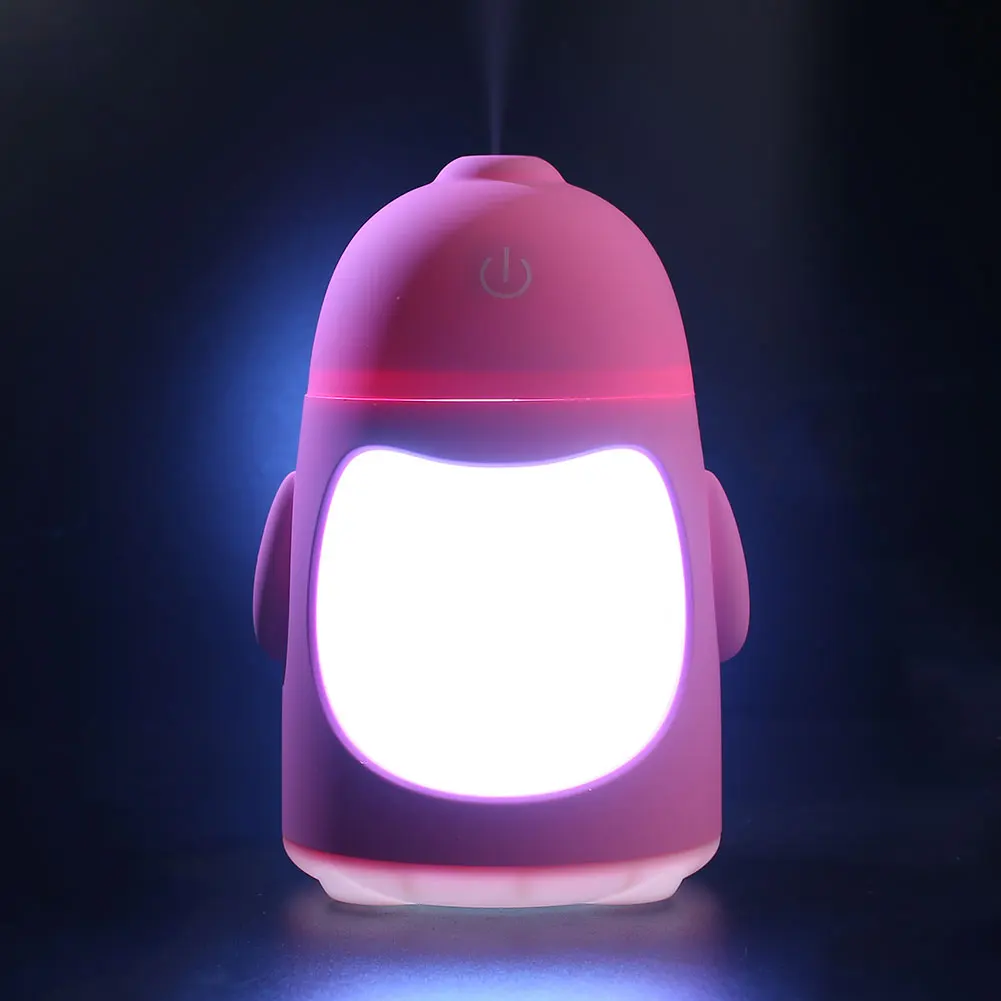 

Ultrasonic USB Penguin Air Humidifiers with Colorfull LED Light Humidifier Essential Oil Diffuser Mist Maker Humidificador Gift