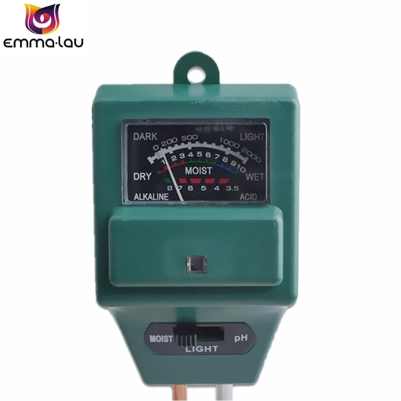 

2019 Soil hygrometer 3 in 1 Square Soil Acidity Tester PH Water Moisture Light Test Meter for Garden Plant Flower