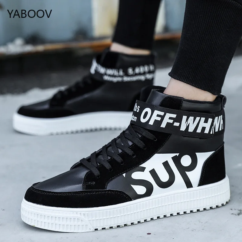 

Luxury Brand Sneakers Men 2019 Summer Casual Shoes Man Platform Street Shoe Lace-up High Top Male Footwear Zapatillas Hombre 46