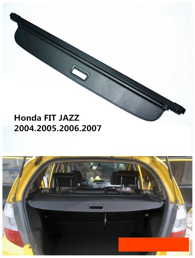 

For Honda FIT JAZZ 2004.2005.2006.2007 Rear Trunk Security Shield Cargo Cover High Qualit Auto Accessories Black Beige