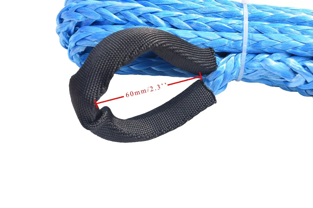 10 مللي متر * 7.5 m الاصطناعية حبل رفع التمديد ، ارشادية حبل على الطرق الوعرة ATV UTV ، الانتعاش حبل ، ونش كابل