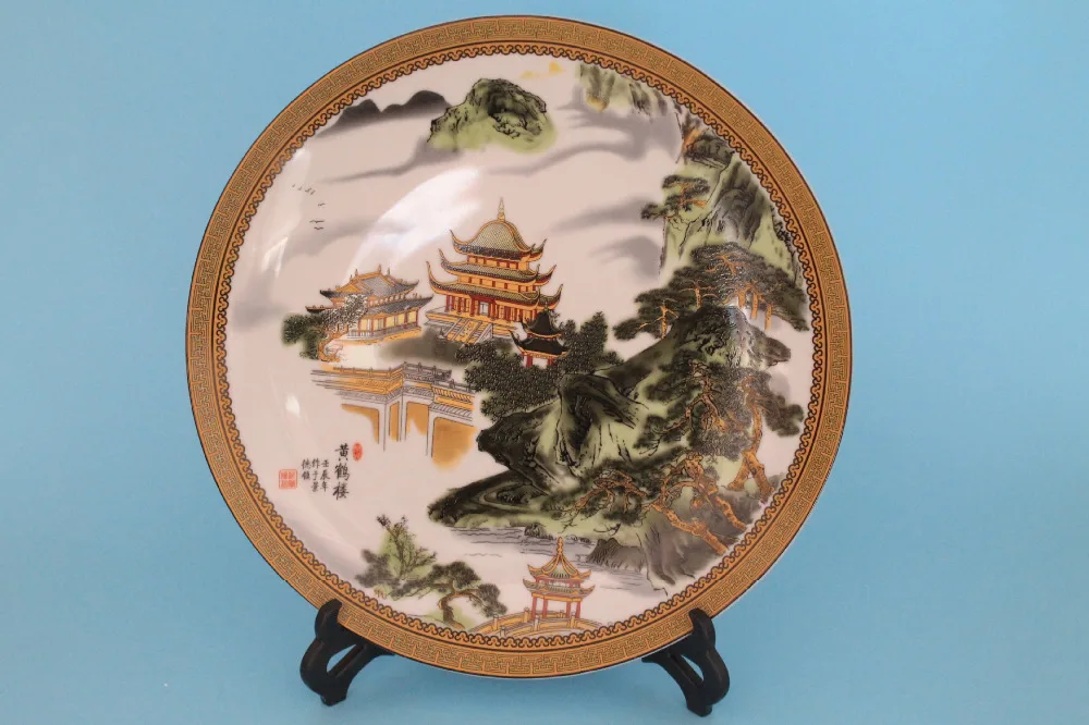 

Qianlong year system, pastel, Yueyang antiques, antique porcelain ornaments