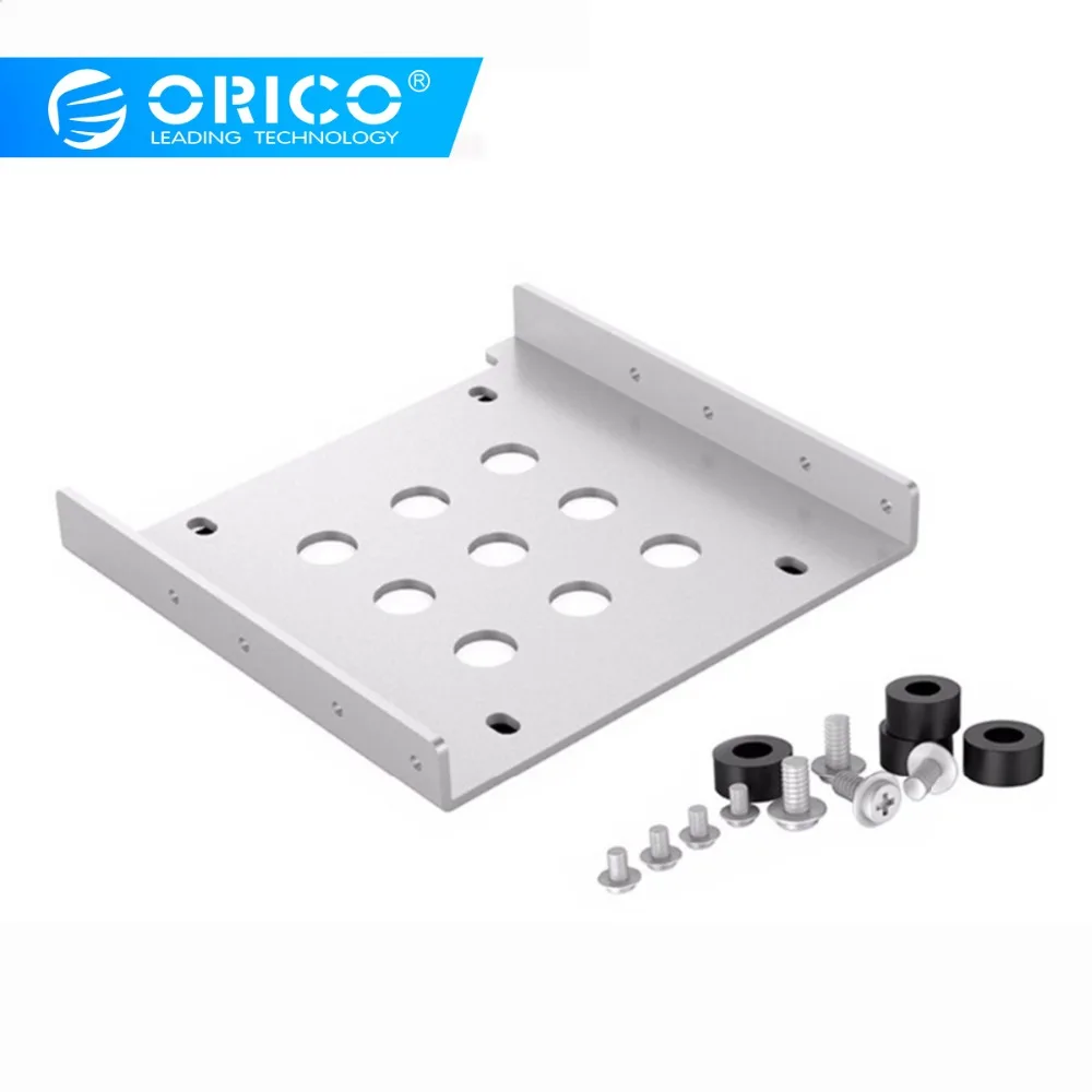 ORICO алюминий HDD крепление 2,5 ''до 3,5'' жесткий диск монтажный кронштейн комплект SSD SATA Bay конвертер