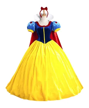 

Hitmebox Women Adult Halloween Cartoon Princess Snow White Costume For Sale white snow princess