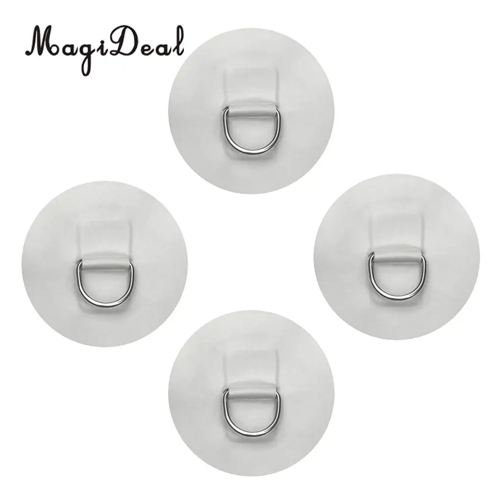 4 Pieces D-ring Pad Patch for Inflatable Boat Raft PVC Raft / Dinghy / Kayak / Canoe / SUP / Surfboard Colorful Accessories