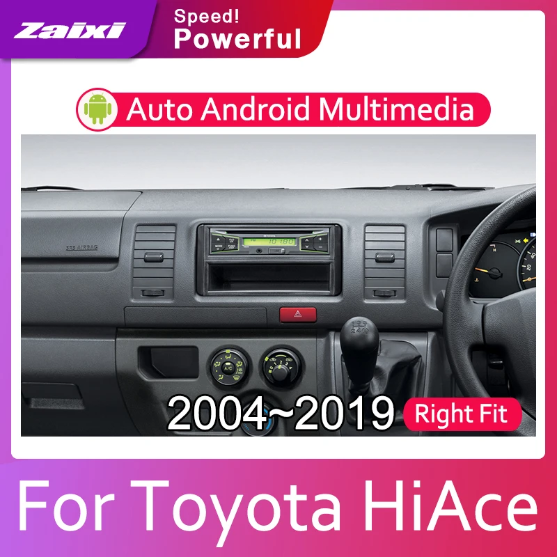 Sale ZaiXi 7 HD 1080P IPS LCD Screen Android 8 Core For Toyota HiAce 2004~2019 Car Radio BT 3G4G WIFI AUX USB GPS Navi Multimedia 5