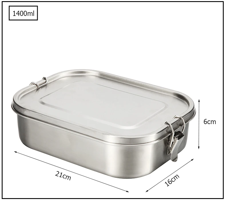 Bento Ланч-бокс 304 класса, контейнер для еды из нержавеющей стали, Силиконовое уплотнительное кольцо, аксессуары для хранения рисовых тарелок с 3 отделениями