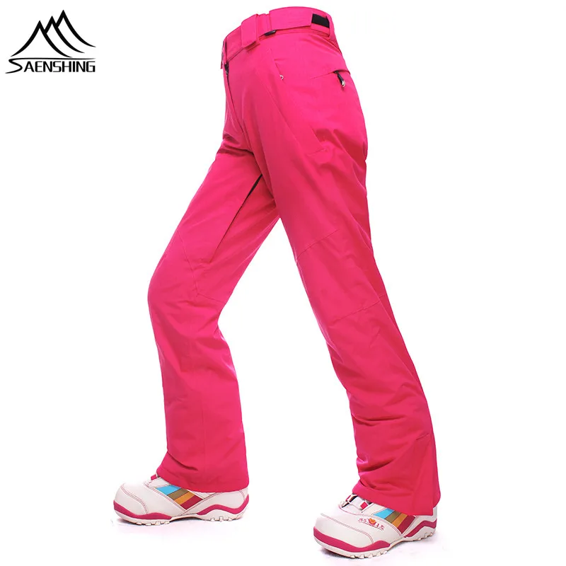 

SAENSHING Winter Ski Pants Women Outdoor Sports winter Trouser High quality Thicak Warm Waterproof snowboard Pants 6 Colors