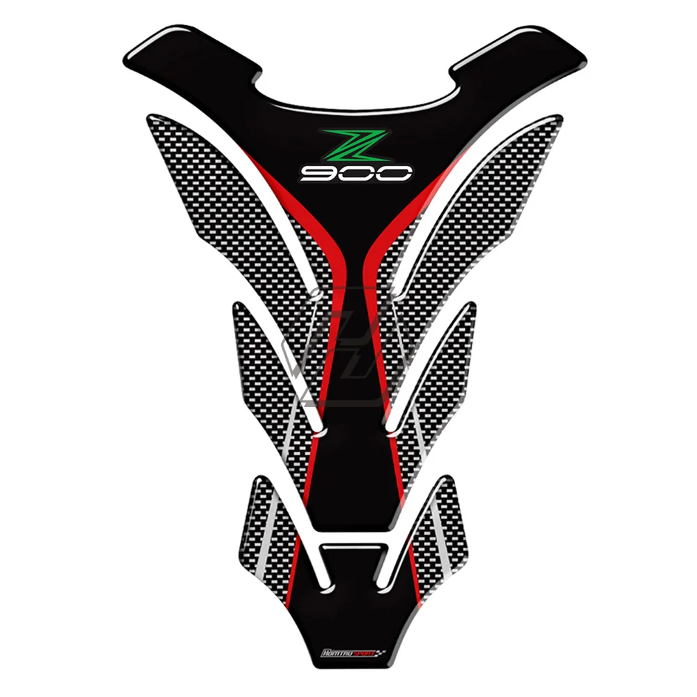 

3D Carbon-look Motorcycle Tank Pad Protector Decal Stickers Case for Kawasaki Z900 Z900RS Ninja Z 900 Tank