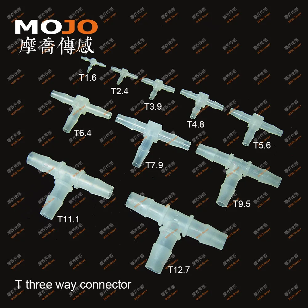

2020 (1000pcs/Lots) MJ-T6.4 1/4" Tee pipe connectors 6.4mm three way hose joint PP pipe fitting