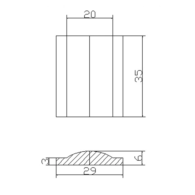 Square lens -5