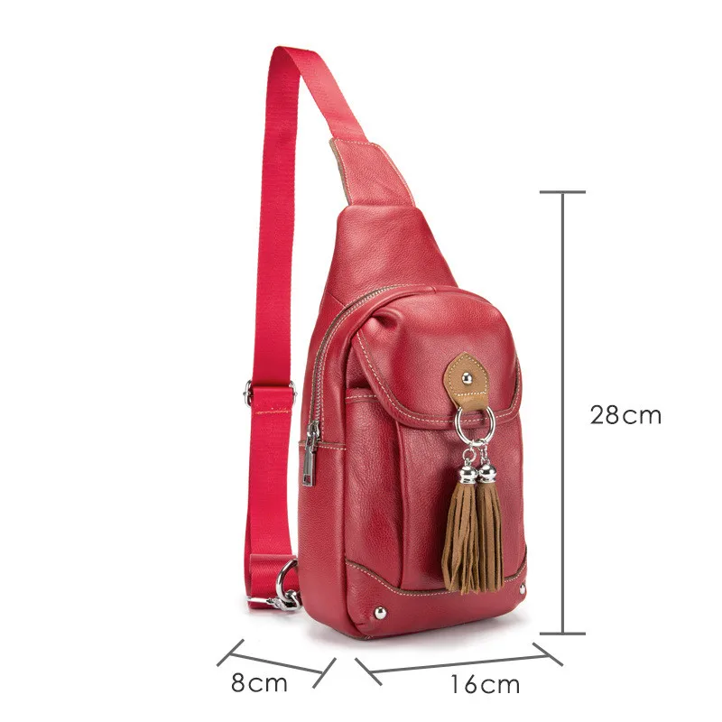 FGGS сумка-мессенджер для женщин, сумка-мессенджер на груди, Повседневная сумка из натуральной кожи, сумка на одно плечо