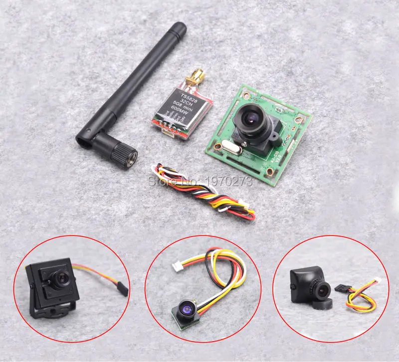 TS5828 5 8 ГГц 32CH 600 мВт передатчик TX + 600TVL / 700TVL 800TVL 1000TVL PAL Камера для RC квадрокоптера FPV