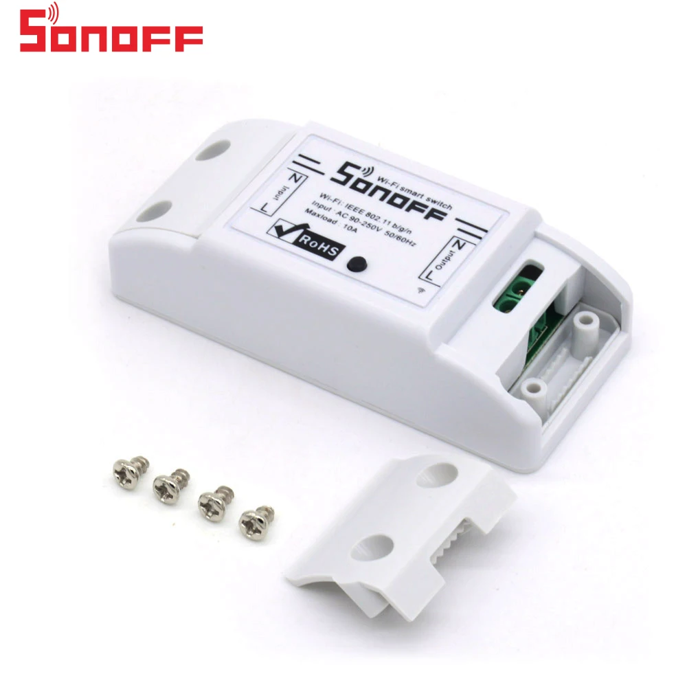 Sonoff одноцветное Беспроводной Wi Fi переключатель дистанционного Управление